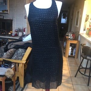 Beaded black dress by alice + olivia